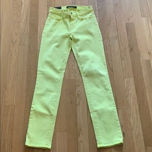 Rail Mid-Rise Cropped Skinny Jeans, Lime Sherbet